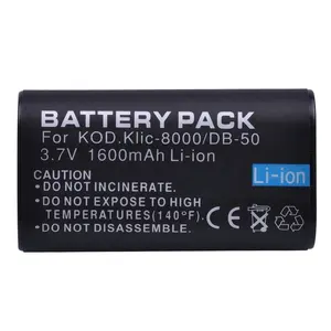 KLIC-8000 KLIC8000 DB-50 DB50 Camera BatteryためKodak Easyshare Zx1 ZxD Z612 Z712 Z812 Z1085 Z1015 Z1012 Z1485 Z8612 IS