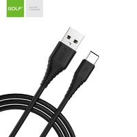 Kabel Data USB Tipe C hitam putih Premium 1M harga grosir pabrik kabel pengisi daya Usb untuk ponsel