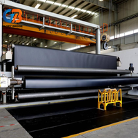 Промышленная геомембрана из ПНД (HDPE) для гидроизоляции, широко используемая в проектах водохозяйственного строительства