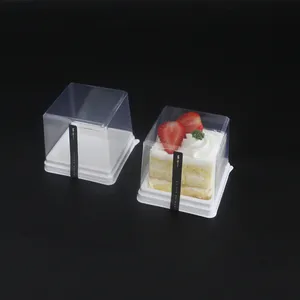 パッキング用のパーソナライズされた透明な食品グレードのプラスチックミニケーキパイボックス