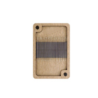 Boîte à aiguilles en bois magnétique avec logo gravé au laser, boîte de rangement pour aiguilles à coudre, accessoires pour la broderie et le point de croix, décoration