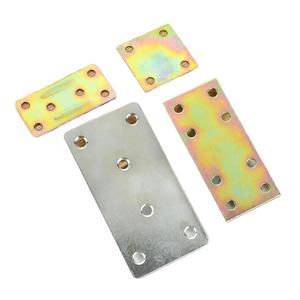 <b>Flat</b> Angle Bracket 180 Degree Multi Hole Corner Connector Cold Rolled Steel Furniture Fixing Support Plate Durable General Use - Product Image 4