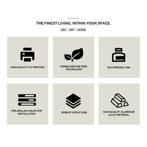 Lampe murale artistique de luxe en cristal et verre avec éclairage LED et impression numérique pour la décoration intérieure et les paysages d'intérieur - Product Image 6