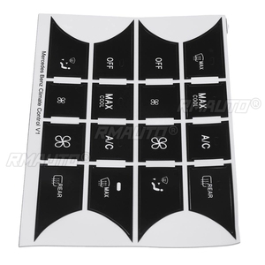 Pegatinas de Repuesto para Botones de Mercedes-Benz W204 C300 C350 2008-2014, Calcomanías de Vinilo para Control de Clima, Accesorios - Product Image 3