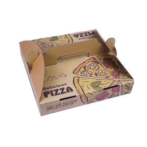 Hand-held Custom Design Biodegradable Square <b>Pizza</b> <b>Box</b> Magnetic Closure Corrugated Board Flexographic Printing Foldable Custom - Product Image 1