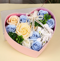 Zeepbloemen Hartvormige Doos 2026 Valentijnsdag Moederdag Cadeau Zeepbloemen Doos Cadeausets