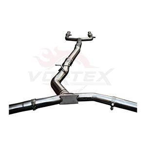 Kit d'échappement Catback en acier inoxydable poli miroir Vortex avec embouts doubles pour Mercedes-AMG C43 W205 3.0T V6 2016-2023 Racing Mod - Product Image 5