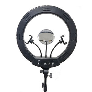 Kit d'éclairage pour selfie, lampe annulaire à intensité réglable, maquillage, vidéo, 18 pouces, à clipser pour <span class=keywords><strong>YouTube</strong></span>, TikTok - Product Image 4