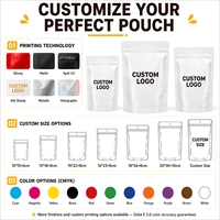 Pochette Doypack autoportante personnalisée imprimée haute qualité, anti-lumière |   BRCGS Qualité Alimentaire MOQ 2000 pièces Delta E 2.0 Color Milk Chewing Gum