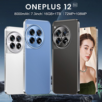 Smartphone OnePlus 12 5G LTE CDMA, écran AMOLED 6,8 pouces 2K 120 Hz, Android 14, processeur octa-core, double carte SIM française et espagnole, charge rapide 65 W