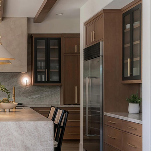 Custom Design <strong>Antique</strong> Shaker <strong>Style</strong> Solid Oak Wooden Furniture Kitchen Cabinets with MDF Carcase Includes Accessories - Product Image 4