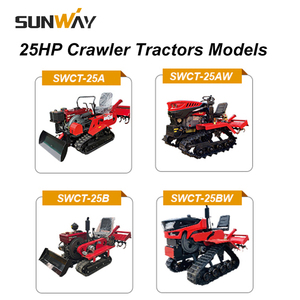 Mini Tractores con Orugas de Goma de 25HP, Rotovator, Cultivador Rotatorio, en Venta - Product Image 5