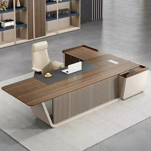 Neues Design Modernes und Stilvolles Komplettes Büromöbel-Set - Einfacher Chef-Schreibtisch für Direktoren und Manager - Product Image 5