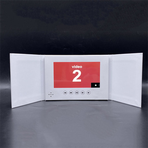 2.4 di alta qualità, 4.3,5,7,10 pollici schermo lcd personalizzato video invito biglietto da visita brochure