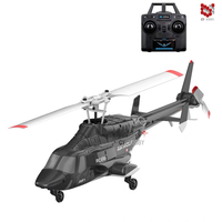 Hélicoptère télécommandé électrique RC ERA Air-Wolf 1/53 4CH 6 axes avec gyroscope, simulation de suivi, pour extérieur, piles incluses, cadeau d'anniversaire pour garçons
