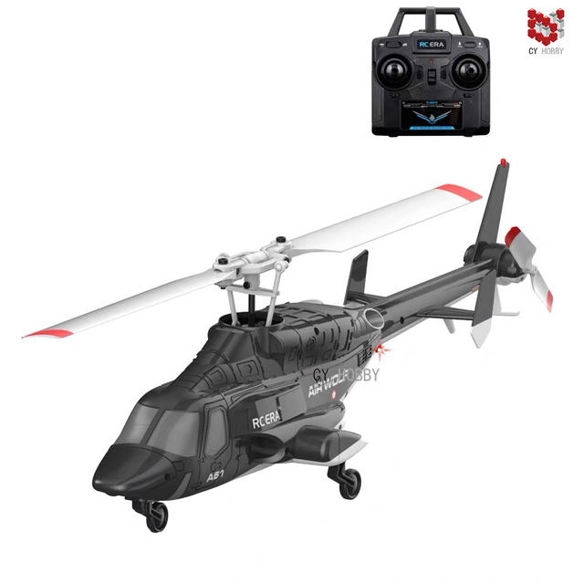 RC ERA Air-Wolf 1/53 Electric Remote Control Helicopter 4CH 6-axis Gyro Simulation Follow Me Outdoor Batteries Boys Birthday