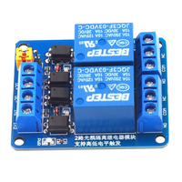 Module de relais à 2 canaux avec isolation par optocoupleur, déclenchement par niveau haut/bas 3.3V 5V 12V 24V et module d'alimentation