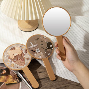 Hot Sale Factory Wholesale High Quality Cartoon Bear Pattern Round Travel Makeup <strong>Mirror</strong> Compact Portable Pocket Size - Product Image 3