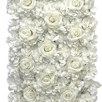 Mur de fleurs artificielles douces, roses et pivoines en soie, toile de fond pour photomaton, décoration de mariage, panneau décoratif pour événements à domicile, fausses fleurs