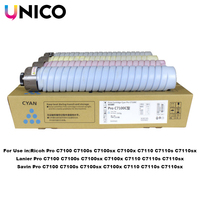 Cartouche de toner couleur UNICO Pro C7100 compatible avec l'imprimante laser Ricoh Lanier Savin Pro C7100 C7100s C7100sx C7100x
