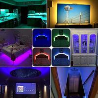 Bande LED adressable WS2812B DC5V 144 LED/m SMD3535 RGB programmable IP20 pour salle de jeu, rétroéclairage TV, décoration