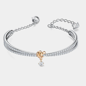 กำไลข้อมือรูปหัวใจทันสมัยสำหรับผู้หญิง ดีไซน์หรูหรา เหมาะสำหรับใส่ในงานกลางคืนและใส่ได้ทุกวัน - Product Image 6