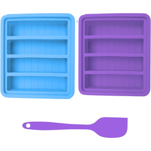 Nuevo Diseño Ecológico, Bandeja de Silicona de Grado Alimenticio para Congelar Sopa, Salsas, Caldos y Restos de Comida, Contenedor Grande para Cubos de Hielo, Molde para Sopa con Tapa - Product Image 2