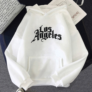 2025 hiver haute qualité <span class=keywords><strong>Los</strong></span> <span class=keywords><strong>Angeles</strong></span> imprimé ample Hip Hop Style sweats à capuche décontracté hauts pullover sweat à capuche pour hommes - Product Image 1