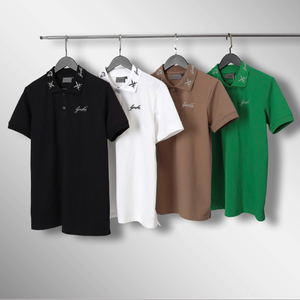 <b>Men's</b> Essential Golf for <b>Polo</b> <b>Neck</b> T-Shirt 100% Cotton Sporty Plain Blank Custom Logo 3D Embroidered Screen Printing Manufacture - Product Image 1
