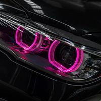 Modules LED DRL RGB SJC Auto pour BMW Série 1 F20 F21 2015-2019, phares LED Angel Eyes RGB DRL, panneaux LED multicolores