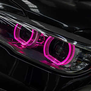 Moduli LED RGB DRL SJC Auto per <span class=keywords><strong>BMW</strong></span> Serie <span class=keywords><strong>1</strong></span> <span class=keywords><strong>F20</strong></span> <span class=keywords><strong>F21</strong></span> 2015-2019, Fari LED con Occhi d'Angelo RGB, Schede LED Multicolore - Product Image 6