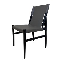 Fauteuil design moderne haut de gamme de style italien, éco-responsable, avec structure en acier inoxydable et revêtement en tissu, pour salle à manger domestique, léger