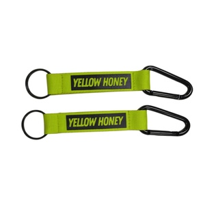 Wholesale Custom Logo Promotional Keychains & Carabiners Carabiner Keychain Lanyard with Strap