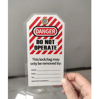 Étiquettes d'avertissement de sécurité « NE PAS UTILISER », étiquettes de danger laminées, étiquettes en plastique imperméables, conformes à la norme OSHA, étiquettes de verrouillage