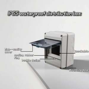 Лидер продаж: Распределительный щиток OEM из АБС-пластика, водонепроницаемый IP65, на 12 модулей, с автоматическими выключателями MCB, сертифицированный CE, модель JINHAI HTK-12, 220-380В, 150А - Product Image 3