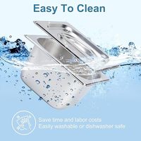 Bestseller America Style Catering Metall Lebensmittel pfanne Anti Jam Hotel GN Pfanne Edelstahl Chafing Steam Tisch pfanne mit Deckel