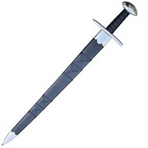 Épées vikings – Épée viking artisanale haut de gamme – Style Ulfberht, acier carbone pleine tige, prête pour le combat, pour collectionneurs - Product Image 4
