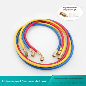 Kit de tuyau de charge de réfrigérant R22/R410a durable avec raccords en laiton pour l'<span class=keywords><strong>entretien</strong></span> des climatiseurs HVAC en stock - Product Image 5