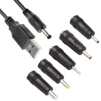 Kabel Pengisi Daya Kepala Bulat Kipas Kecil Universal USB-ke-DC 55Mm Kabel Daya/Data Jack Bulat 5V Model Perlindungan Lingkungan DC-5