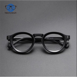 Teenyoun 2024 Bán Buôn Retro Hình Bầu Dục Kính Phụ Nữ Chất Lượng Cao Máy Tính Kính Mắt Khung Vòng Khung Kính Quang Học Nam - Product Image 5
