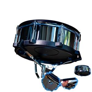 Beatello 14x5.5" Alloy Electronic Snare <b>Drum</b> 6-zone Triggers | 2-ply Mesh Head Headphone Jack | DJG14IN Model 6.35mm | - Product Image 1