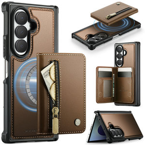 เคสใส่บัตรหรูหรา <span class=keywords><strong>CaseMe</strong></span> สำหรับ Samsung Galaxy Z Fold <span class=keywords><strong>8</strong></span> Ultra พร้อมช่องใส่เหรียญแบบถอดได้ ซิป และฝาปิดแม่เหล็กแบบตั้งได้ สำหรับ Z Fold <span class=keywords><strong>8</strong></span> Ultra - Product Image 1