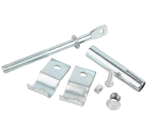 Collier de serrage extensible en acier au carbone avec finition en zinc galvanisé pour tuyaux d'eau, de gaz et de gaz naturel, 4 pouces, 20 colliers de serrage - Product Image 2