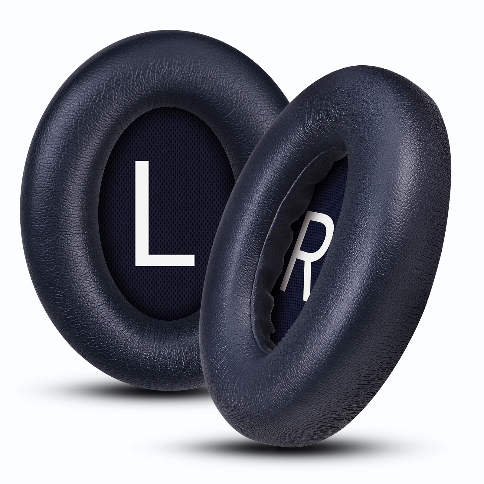 1 pièces coussinet d'oreille en cuir protéiné-bleu bleu Scrim