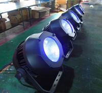 Lampu Par LED COB Outdoor DMX512, Opsional Warm White Cool White RGB RGBW RGBWA RGBWAUV untuk Pencahayaan Panggung Acara Pernikahan