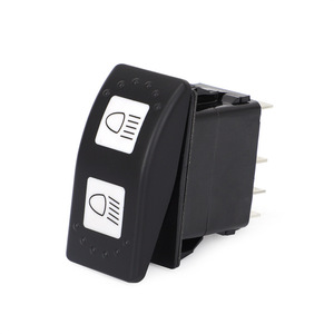 Interrupteur de phare 15A 24V en forme de bateau pour yacht, bus, transport public, voiture, camping-car, rénovation, mise à niveau, matériau ABS - Product Image 3