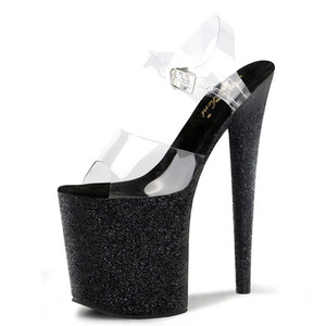 <span class=keywords><strong>Polvere</strong></span> Flash esotica 20cm elegante Peep Toe sposa Party Platform sandali 8 pollici Sexy Fetish modello Nightclub Pole Dance scarpe Queen - Product Image 2