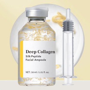 Ampolla Facial de Colágeno Profundo con Péptidos de Seda, Sérum Intensivo Reafirmante, Líquido Hidratante y Tensor Facial - Product Image 3