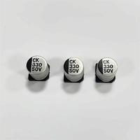 Condensateur électrolytique en aluminium à montage en surface ROQANG série CK 330uF 50V tolérance 20% 10mm x 10mm température de fonctionnement