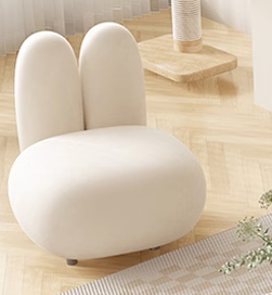 أثاث حديث على الطراز الكريمي أريكة ناعمة بسيطة بسيطة على شكل خاص من الكشميرية تصاميم بيضاء فاخرة أريكة منحنية - Product Image 2